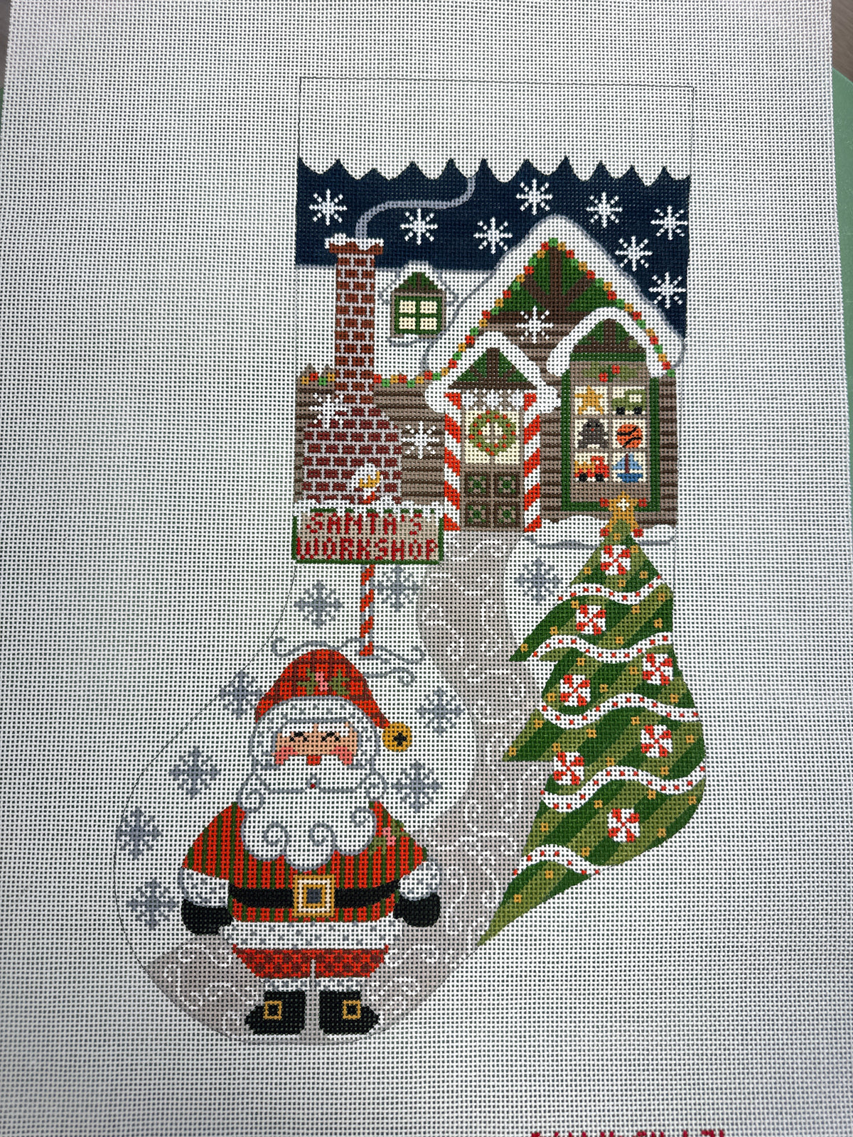 Santa's Workshop Stocking