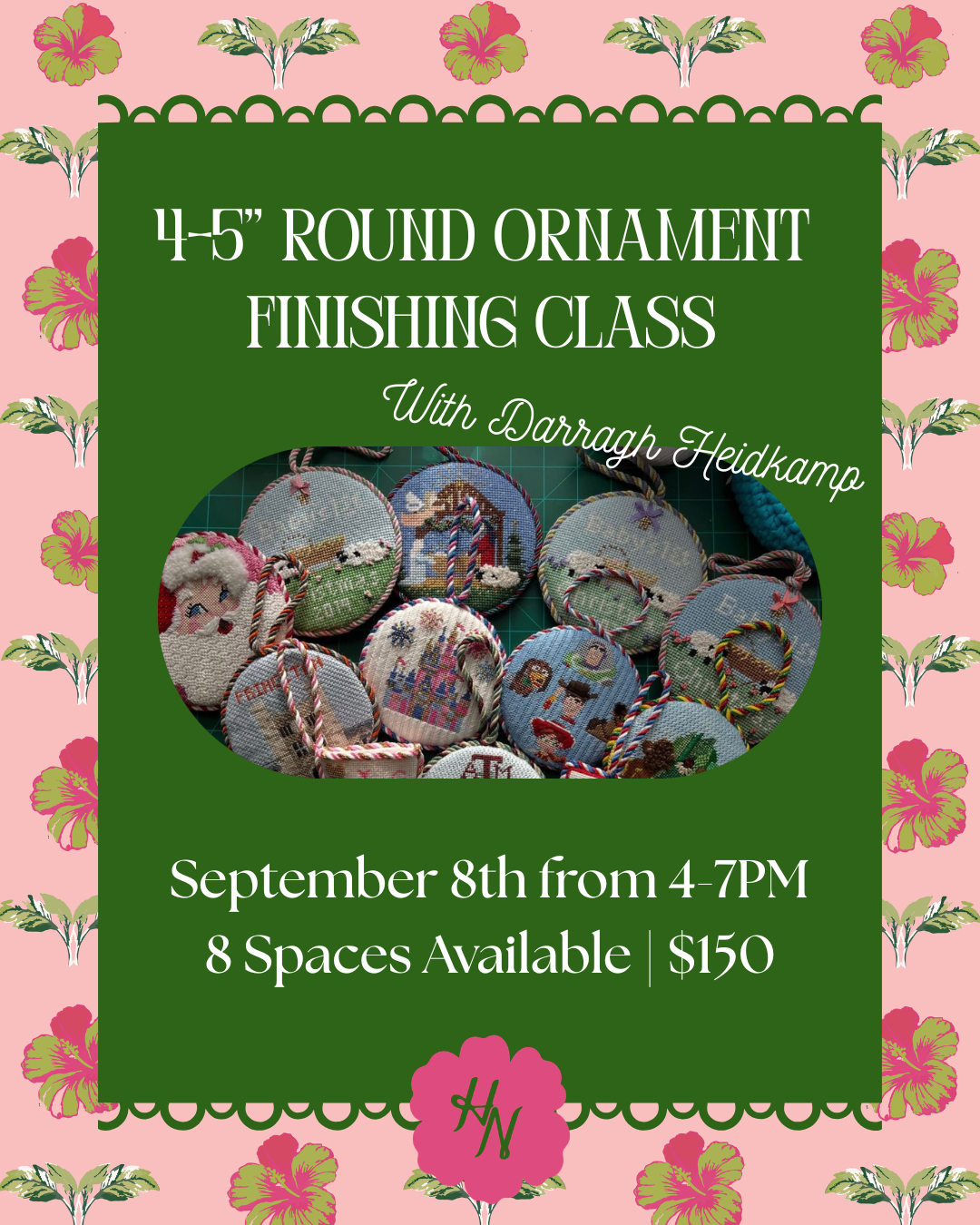 4-5" Round Finishing Class on 9/8