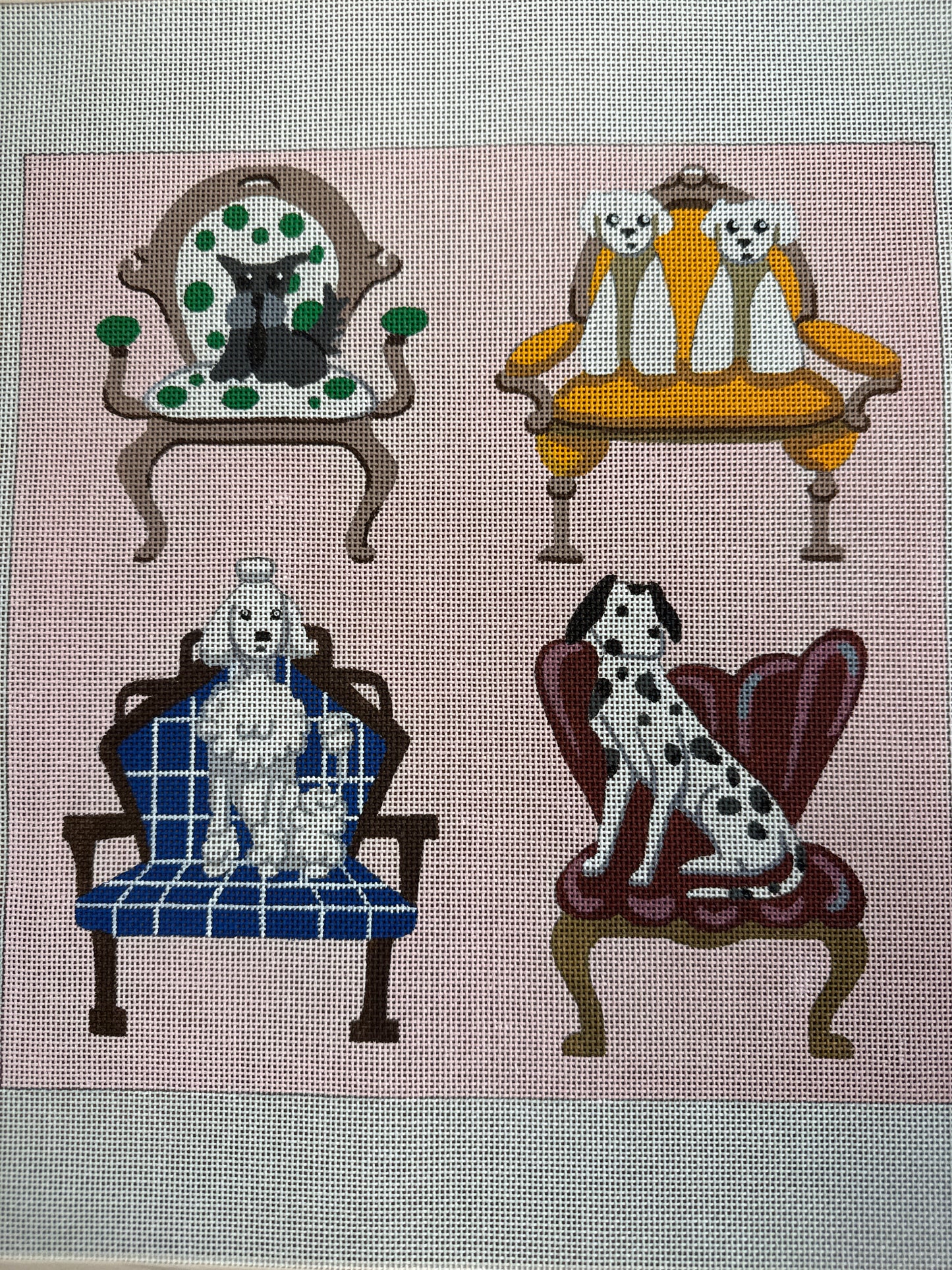Pups in Chairs
