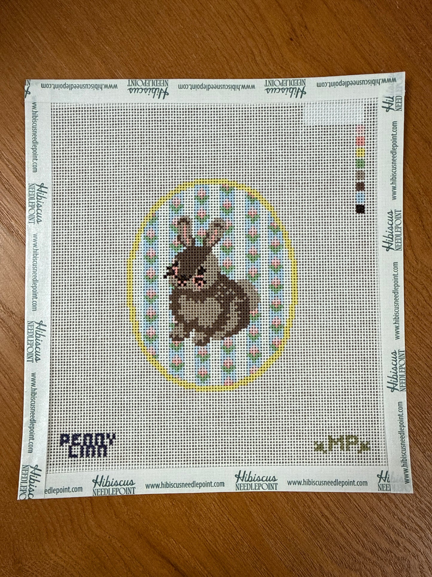 Easter Bunny Floral Background