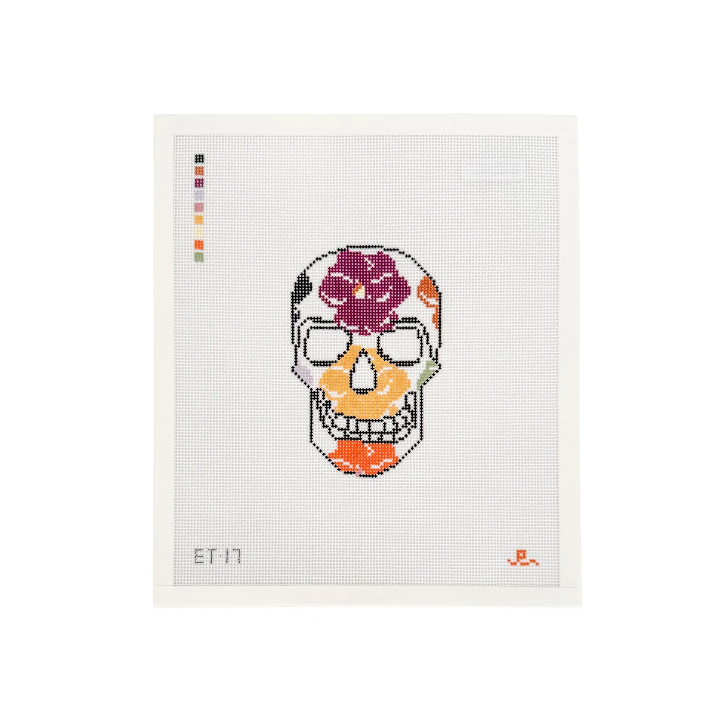 Fall Pansy Skull