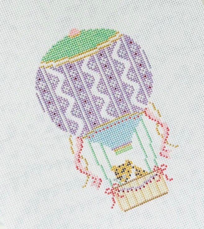 Purple and Pink Hot Air Balloon with Leopard