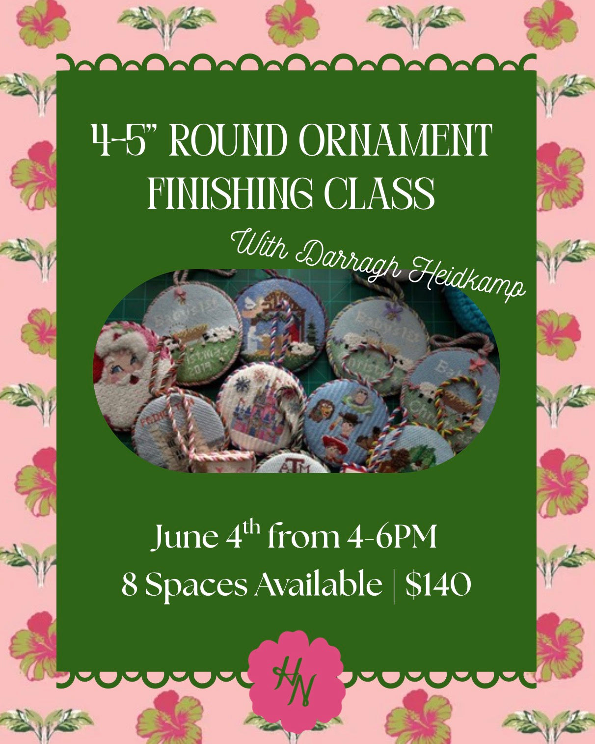 Round Ornament Finishing Class