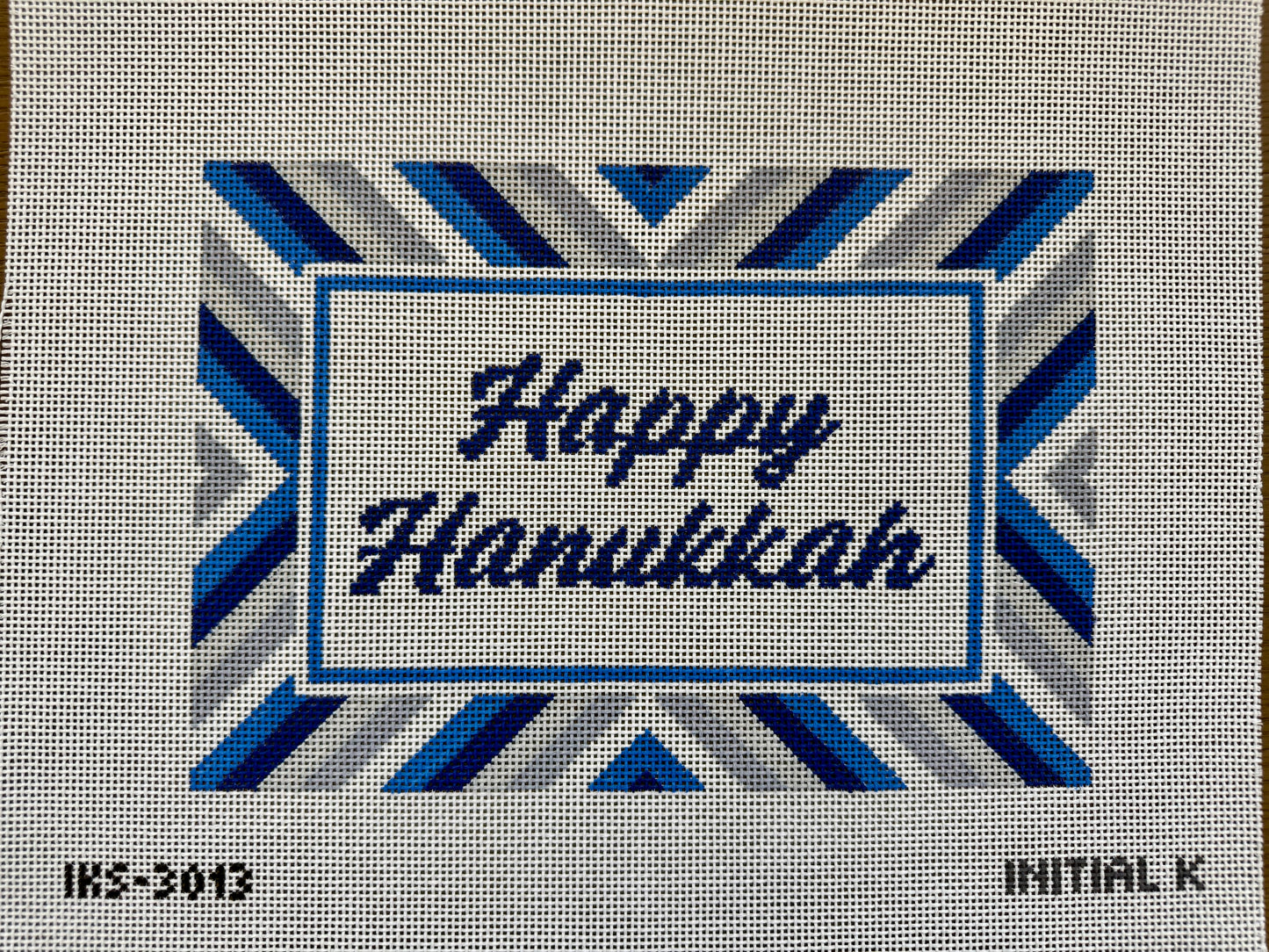 Happy Hanukkah Stripe Tray