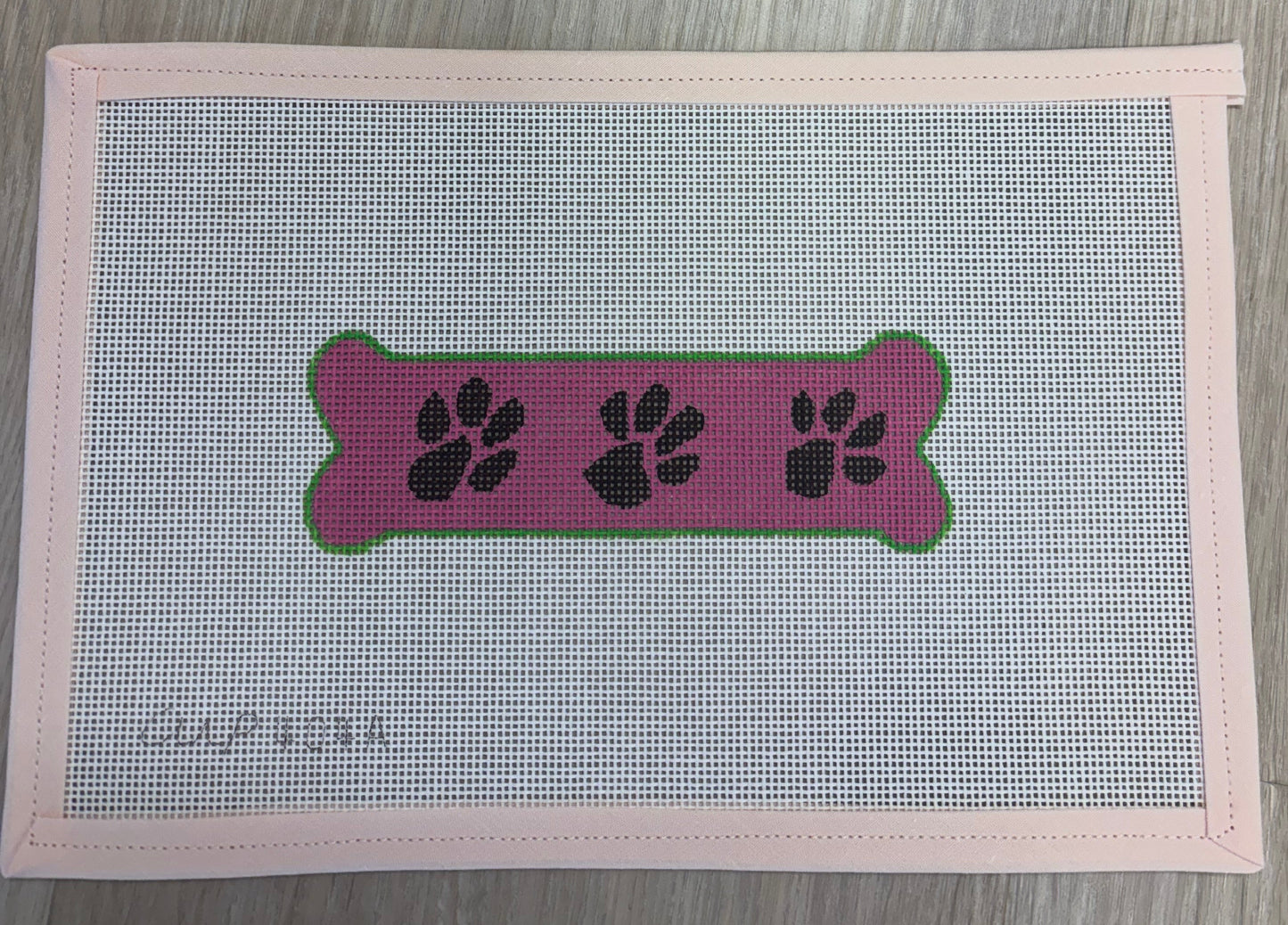 Paw Print Bone - Magenta