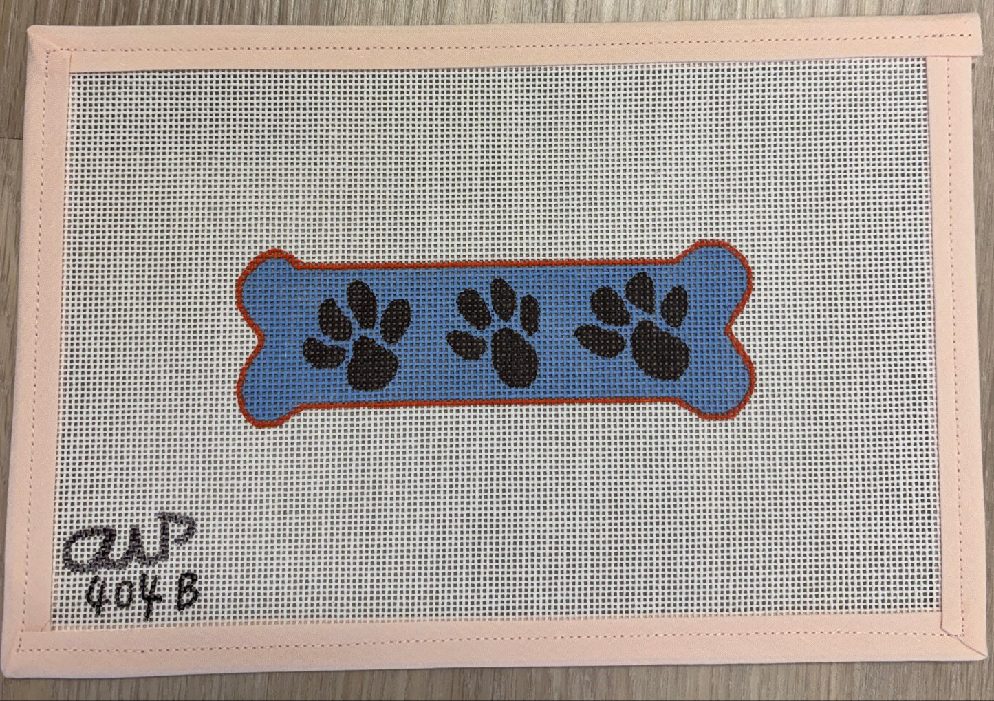 Paw Print Bone - Blue