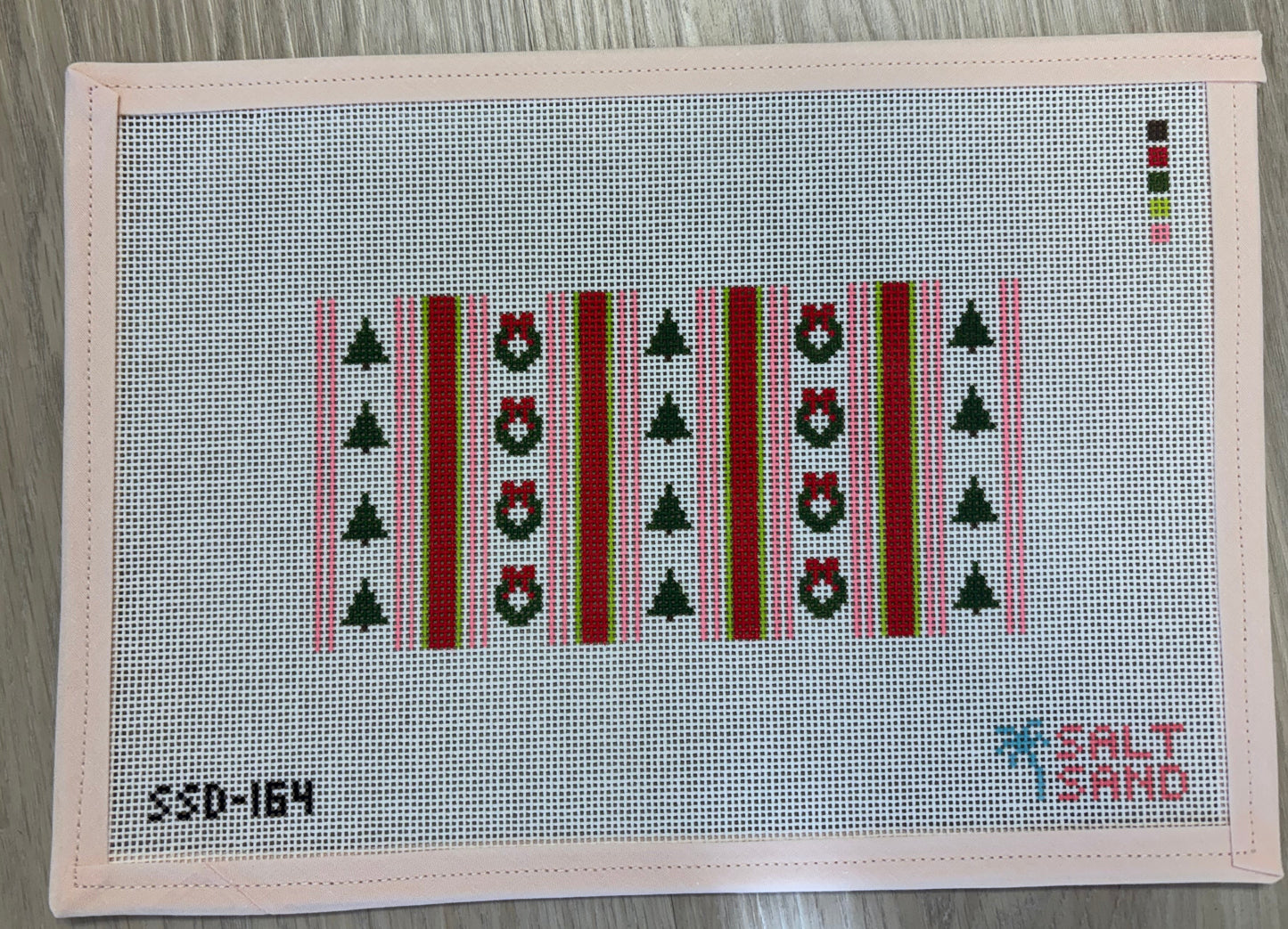 Pink and Green Christmas Insert