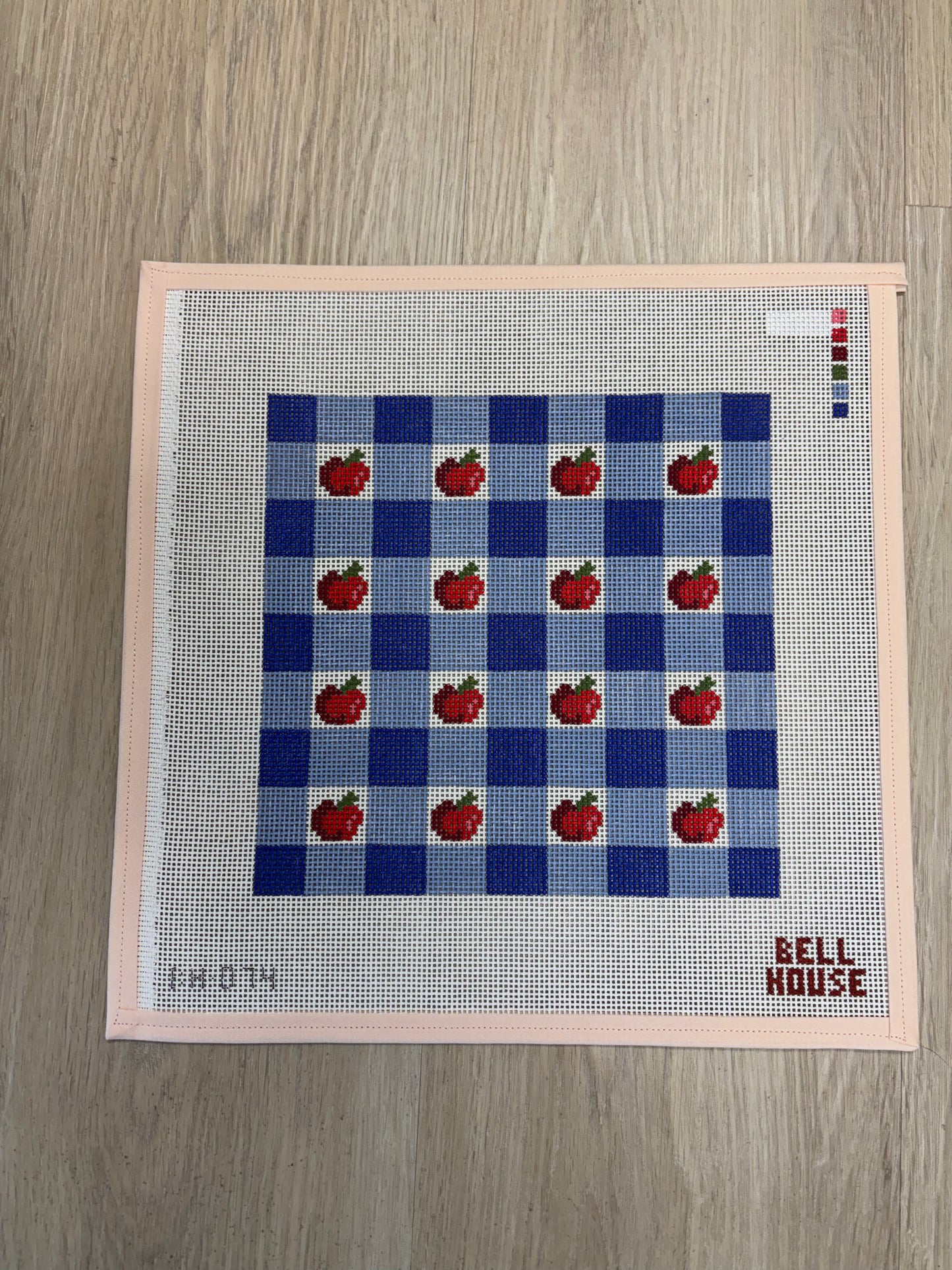Apple Plaid 8" Square
