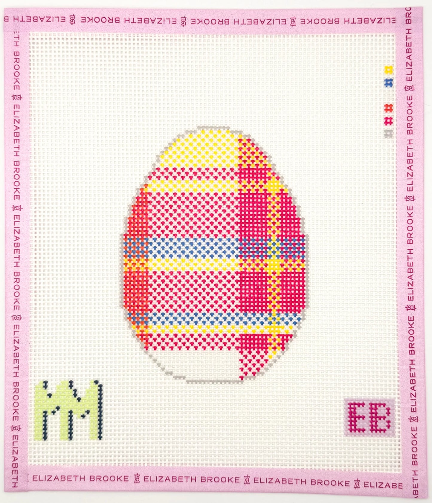 Pink Madras Plaid Egg