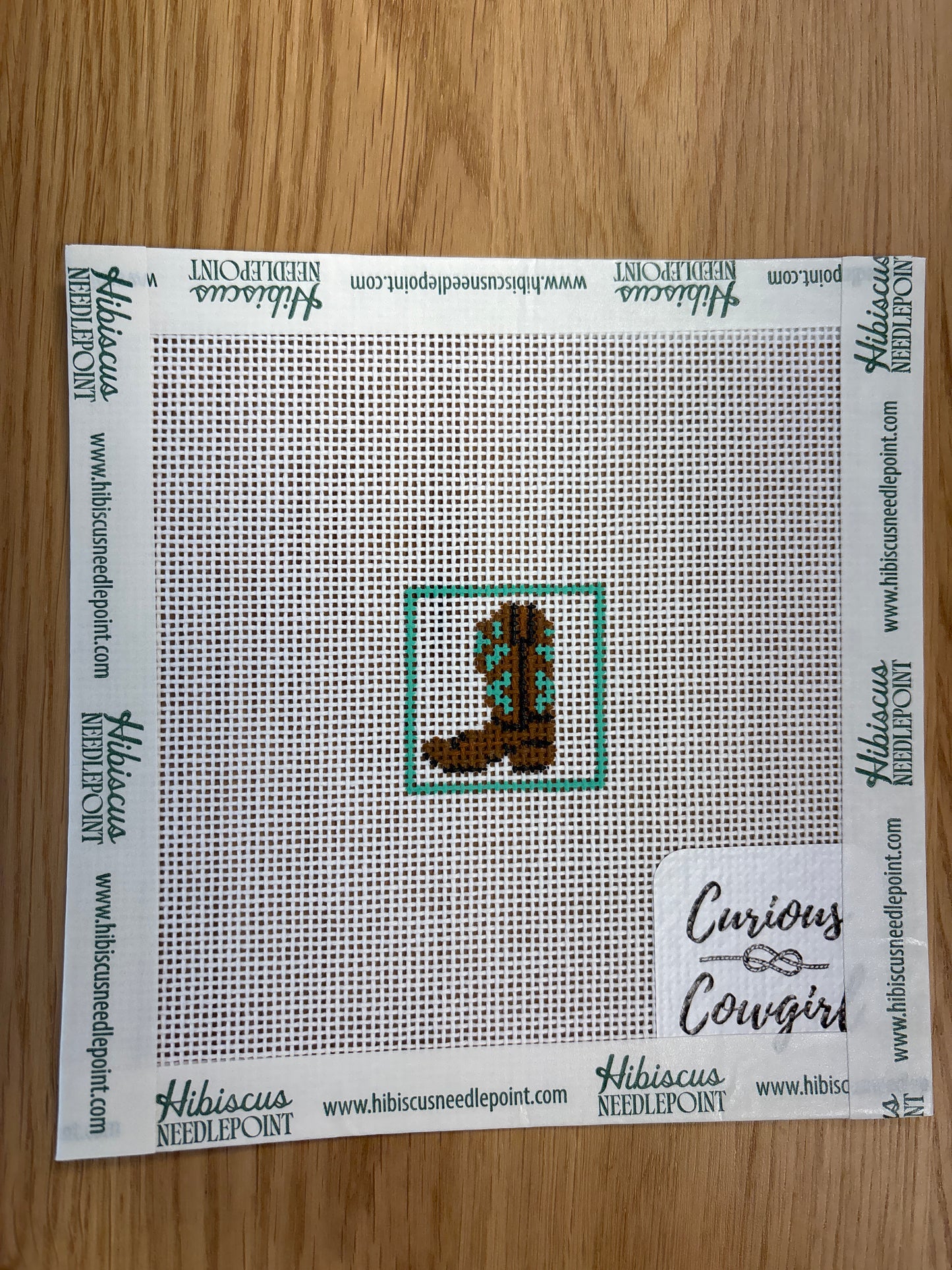 Turquoise Boot Square Mini