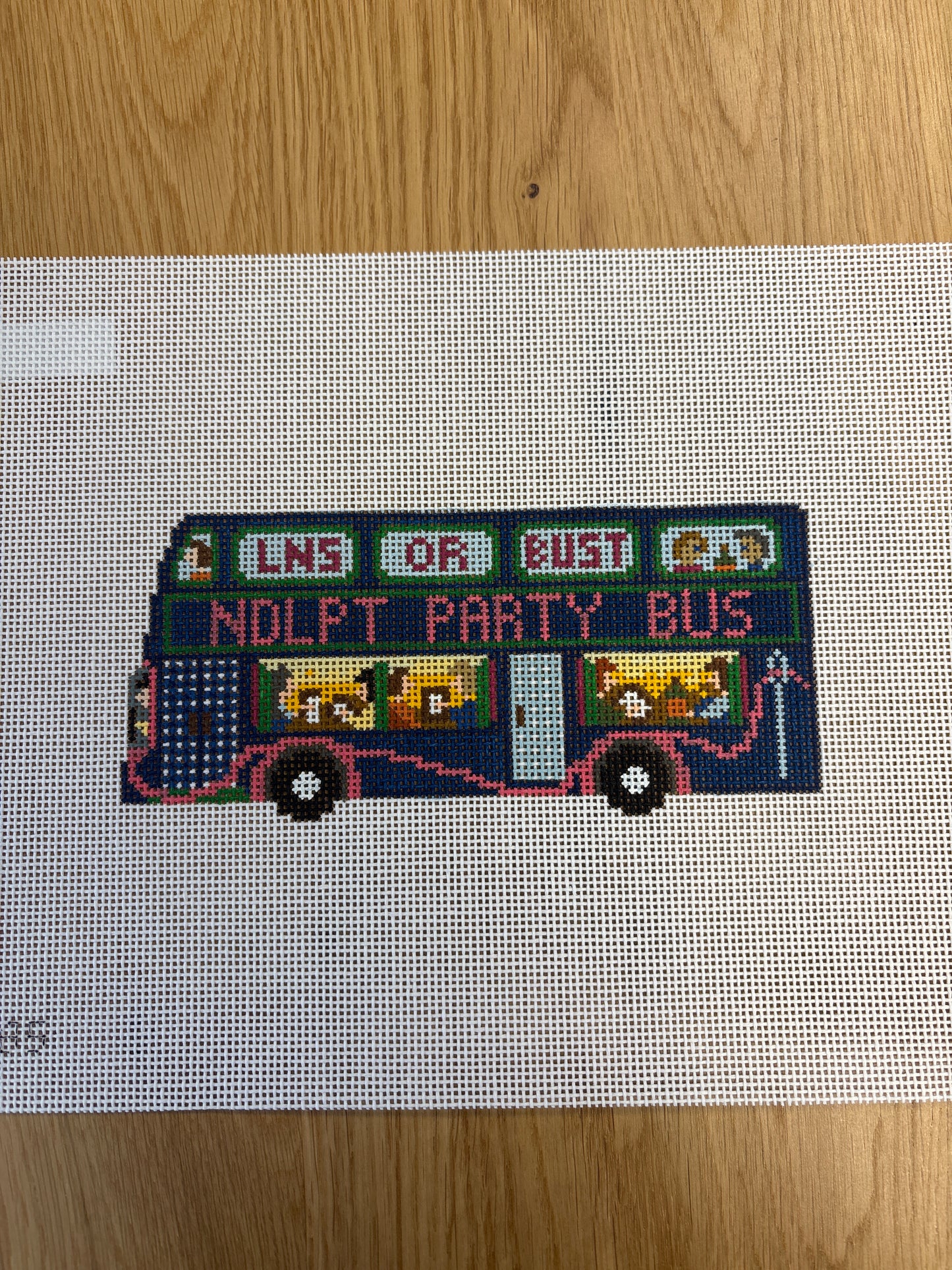 Needlepoint Party Bus