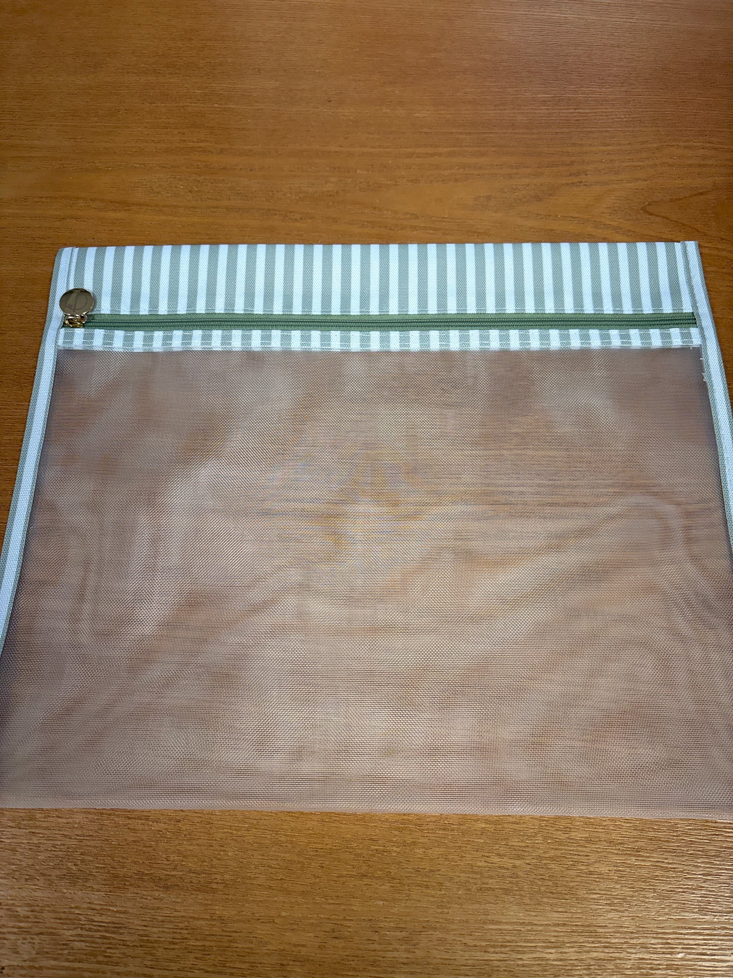 Sage Stripe Project Bag