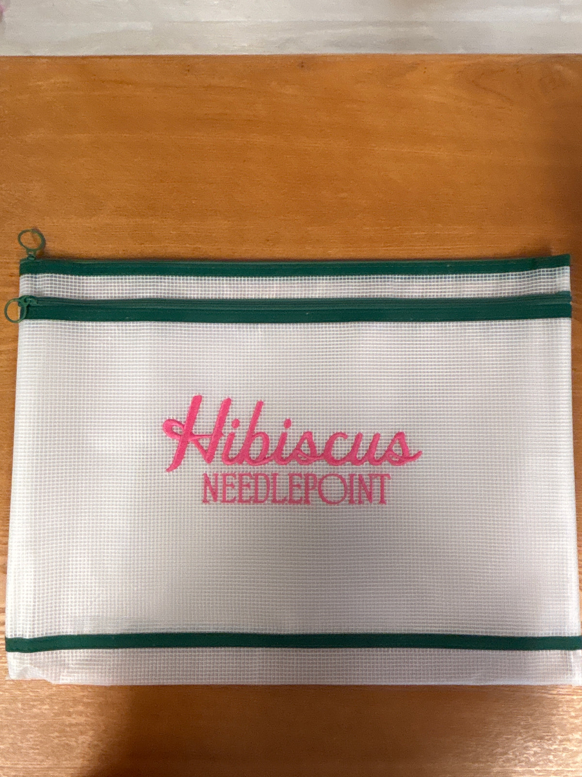 Large Double Pocket Embroidered Logo Project Bag