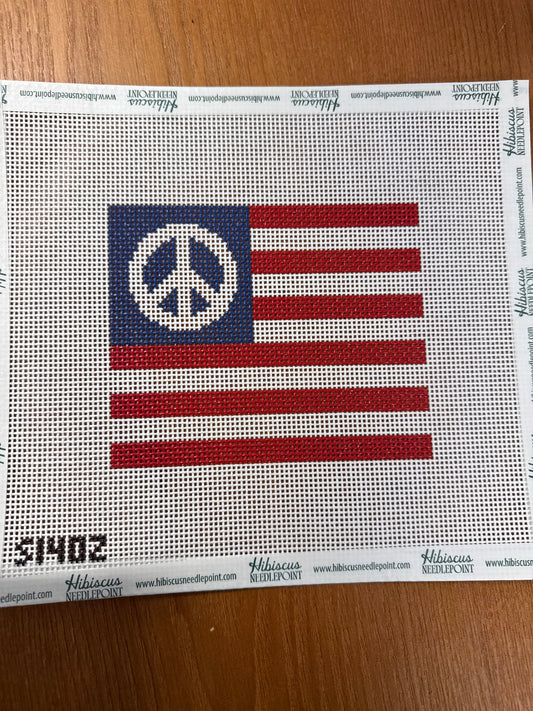 Small Peace American Flag