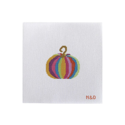 Colorful Pumpkin Canvas and Stitch Guide