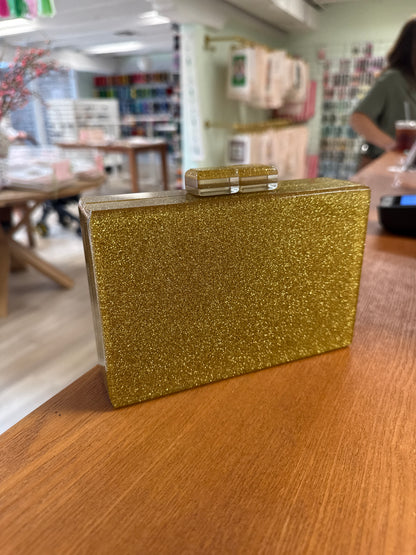 Self Finishing Acrylic Clutch - Glitterbug