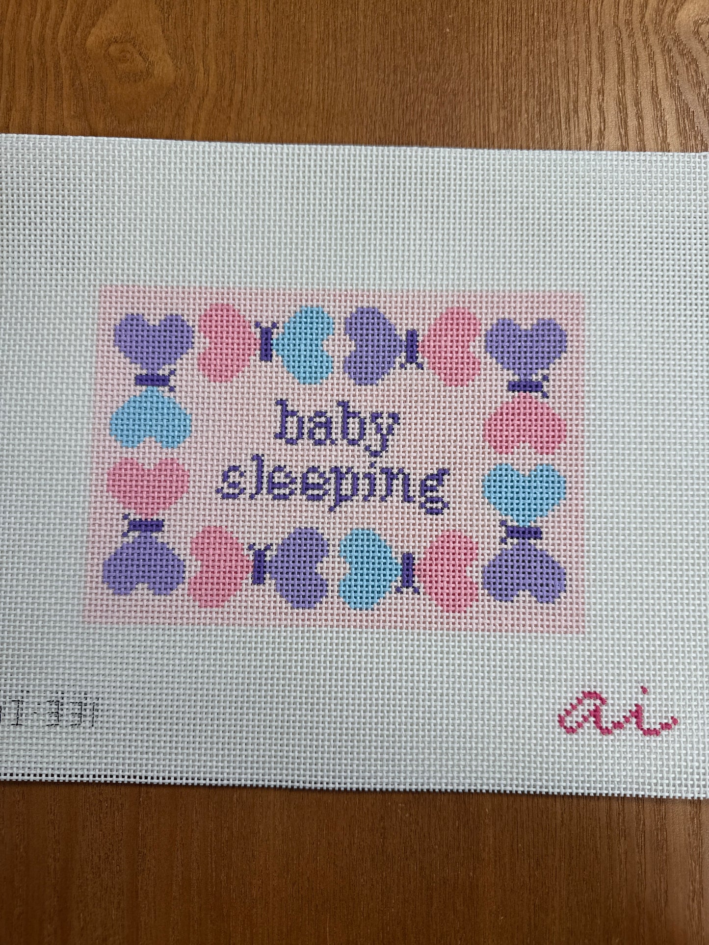 Baby Sleeping Butterfly Sign