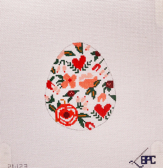 Pink Floral Egg