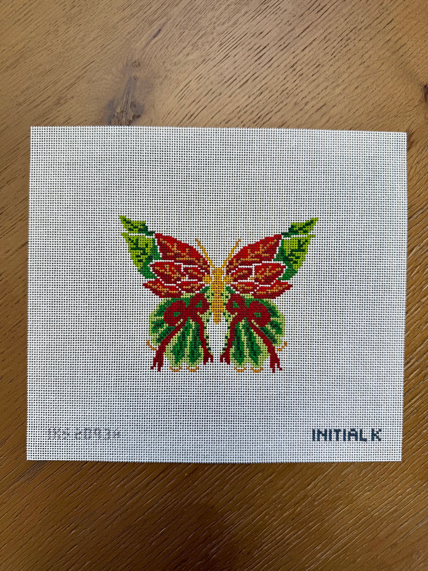 Poinsettia Butterfly Ornament