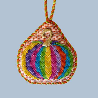 Colorful Pumpkin Canvas and Stitch Guide