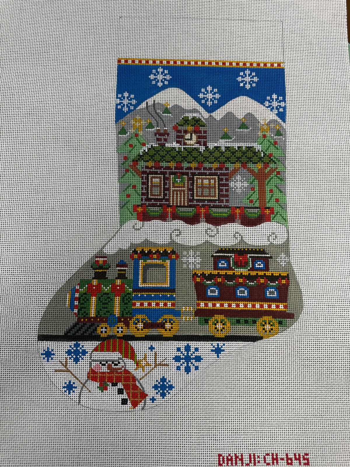 Christmas Train Stocking