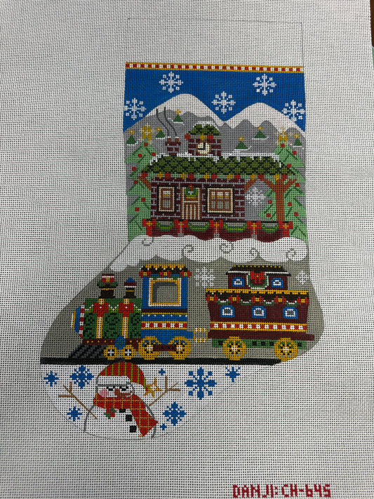 Christmas Train Stocking