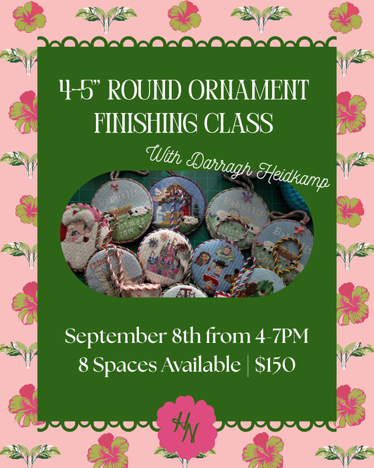 4-5" Round Finishing Class on 9/8