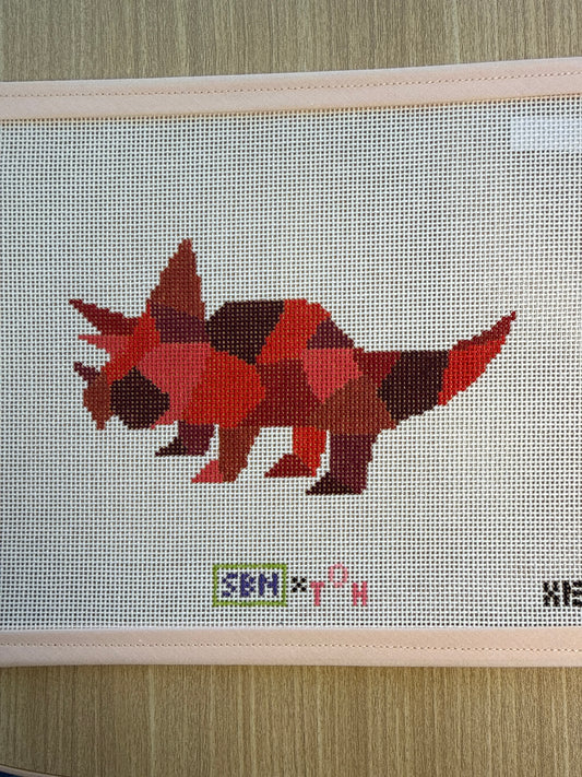 Red Triceratops