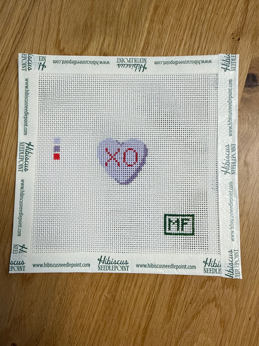 XO Lavender Heart