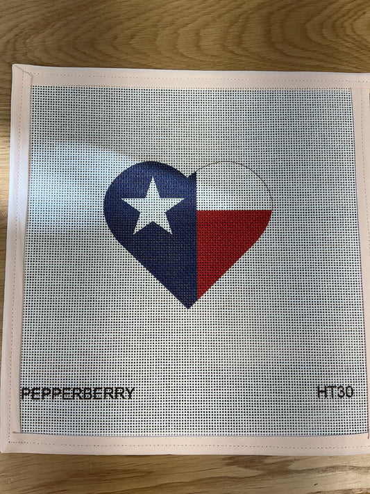 Texas Flag Heart