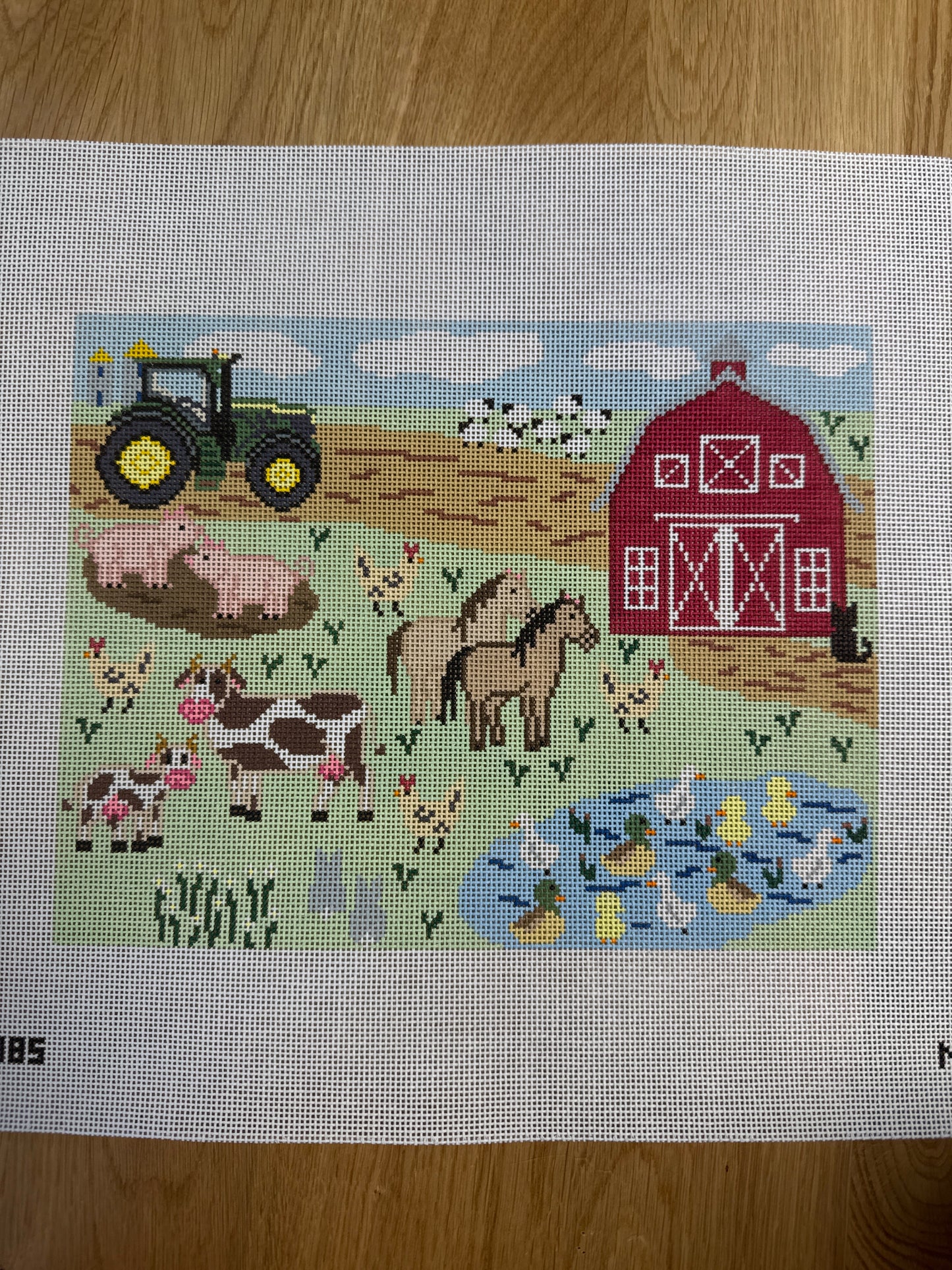 Barnyard Farm Scene