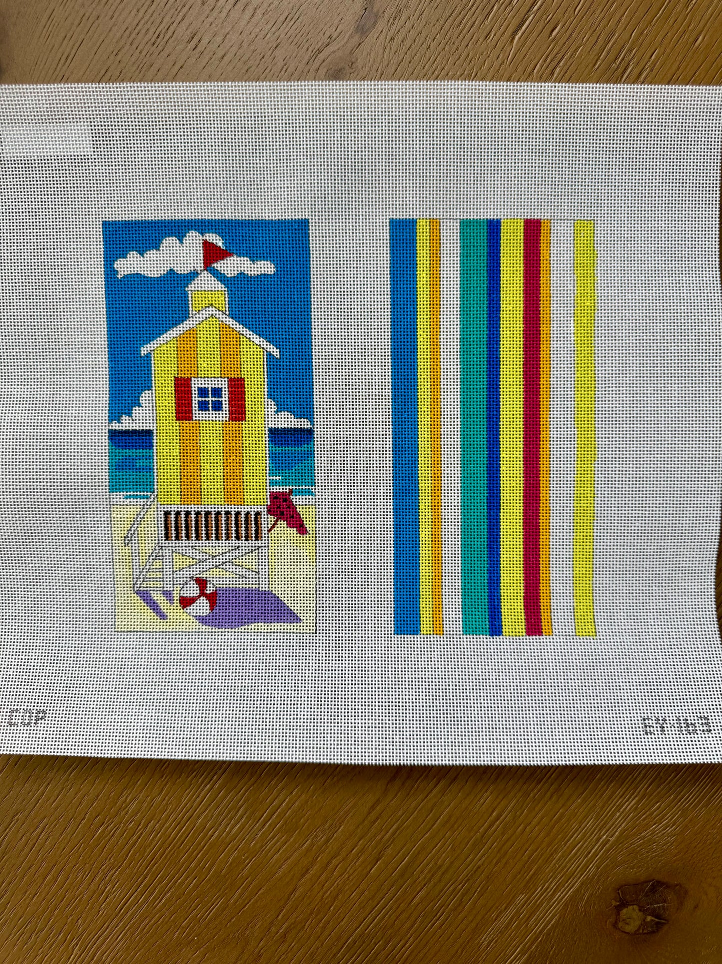Beach Hut Eyeglass Case