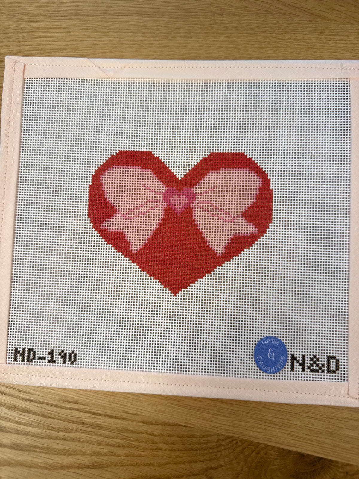 Red Heart with Pink Bow