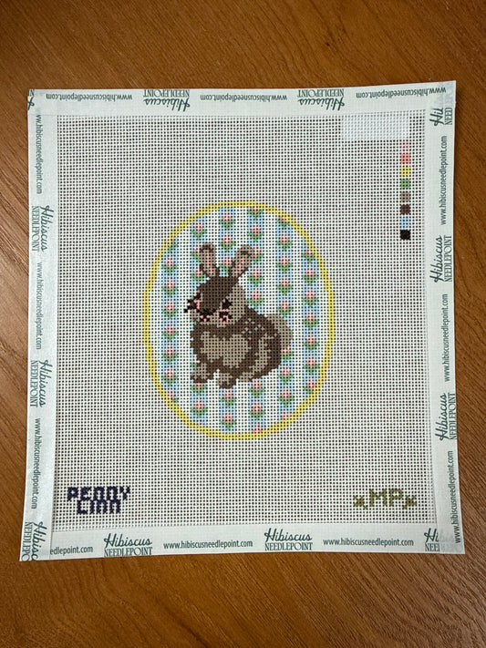 Easter Bunny Floral Background