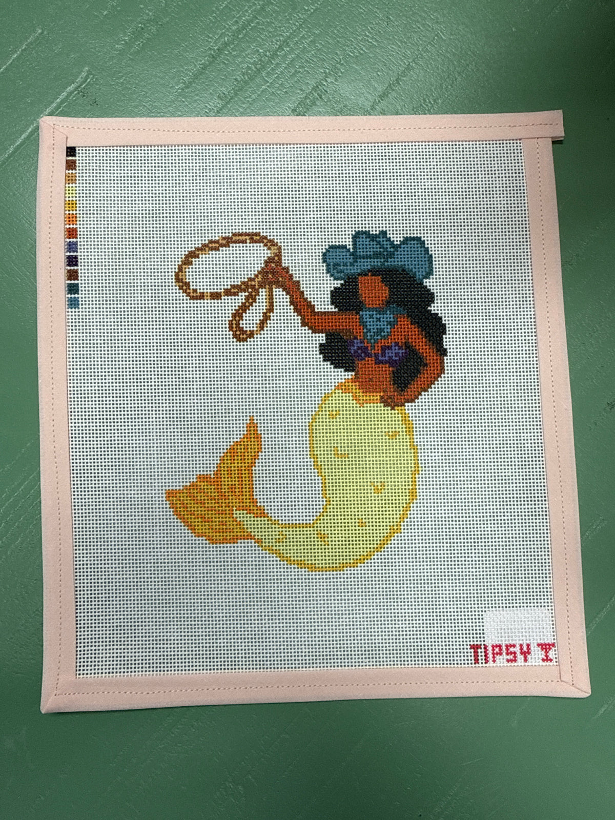 Yellow Cowgirl Mermaid