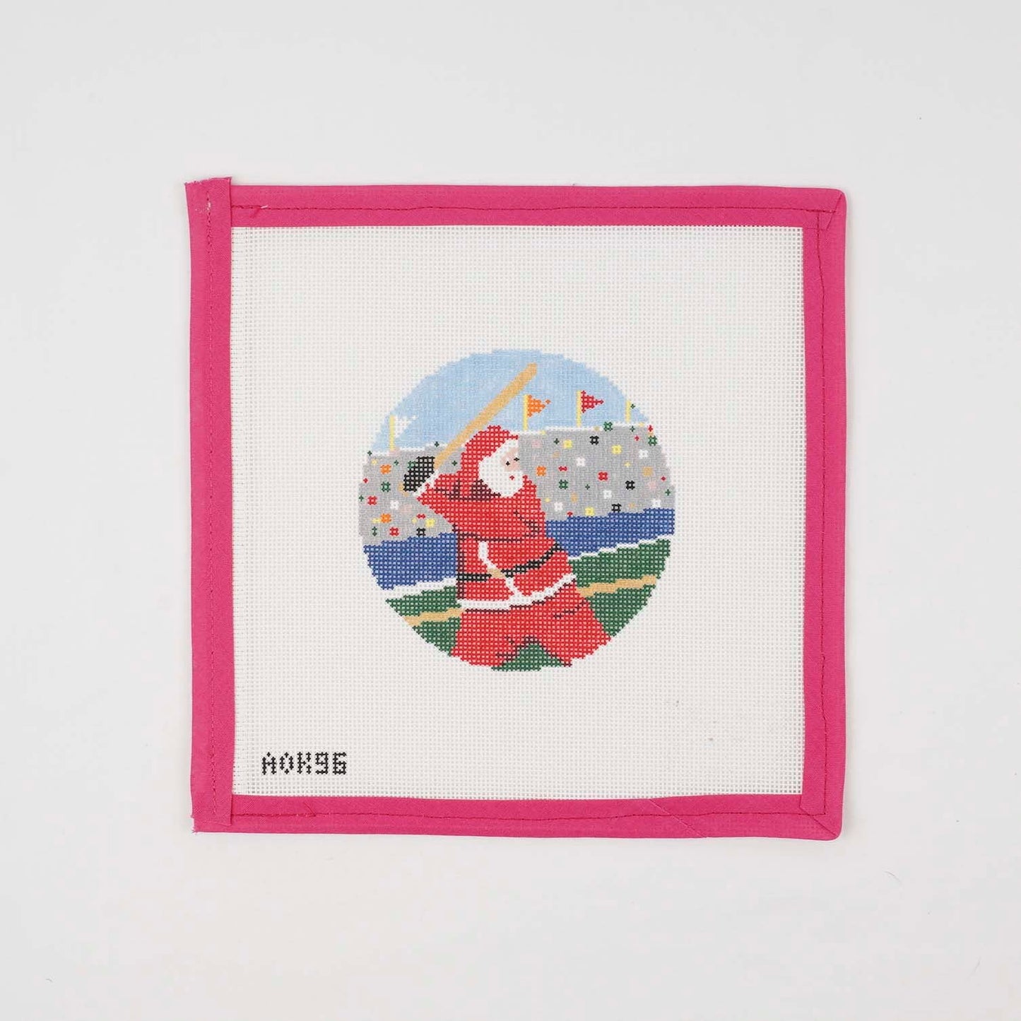 Sporty Santa Ornament - Baseball