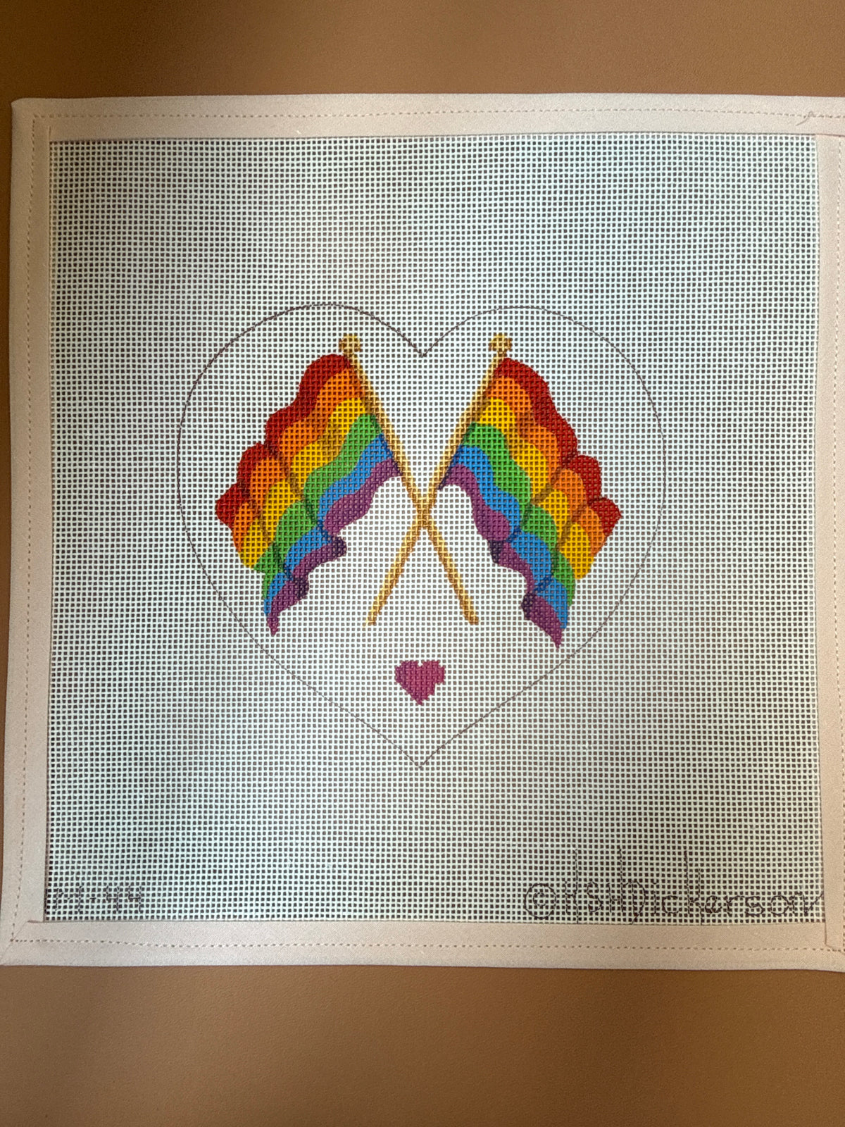Pride Month Rainbow Flag Heart