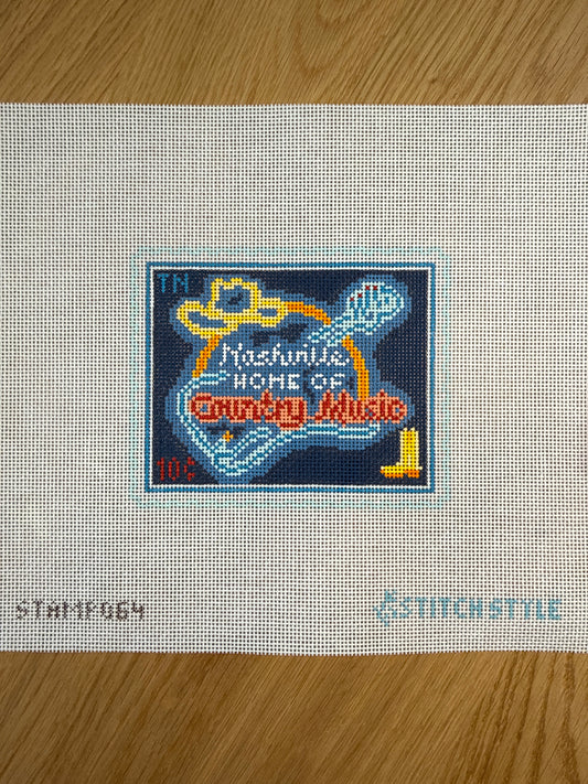Nashville Travel Stamp