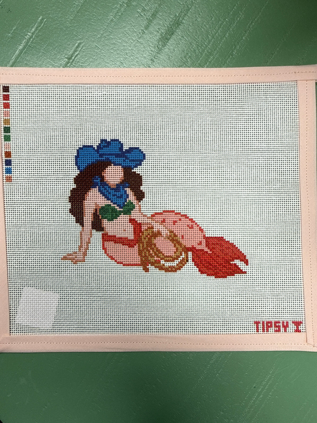 Coral Cowgirl Mermaid