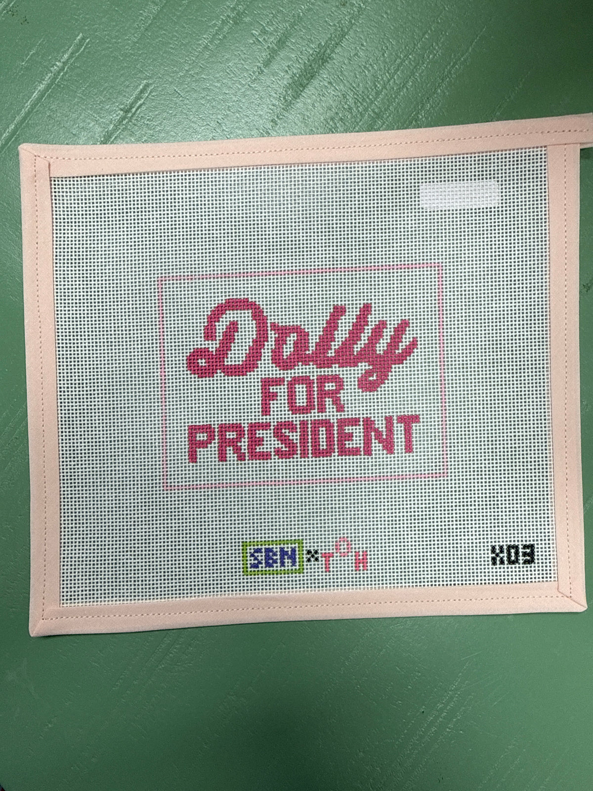 Dolly for President Pink and White