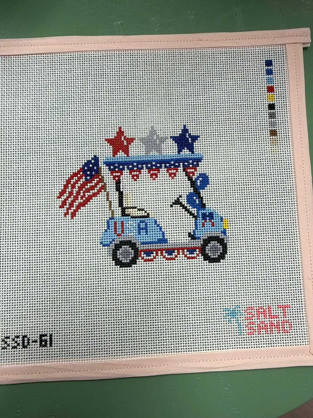 Fourth of July Golf Cart
