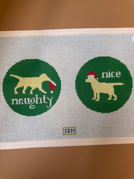 Naughty/Nice Yellow Labs