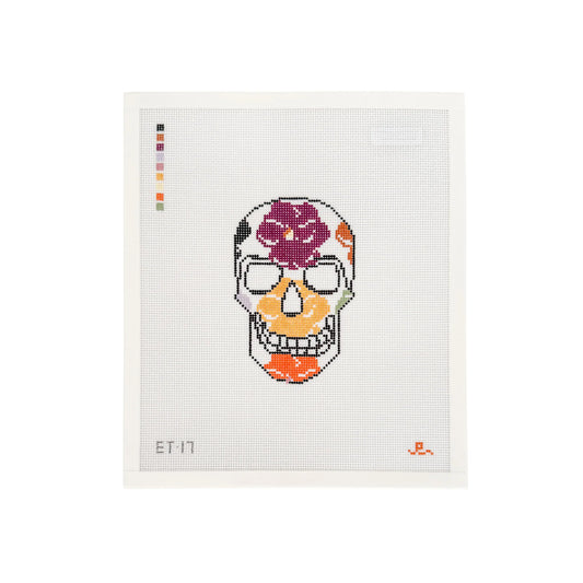 Fall Pansy Skull