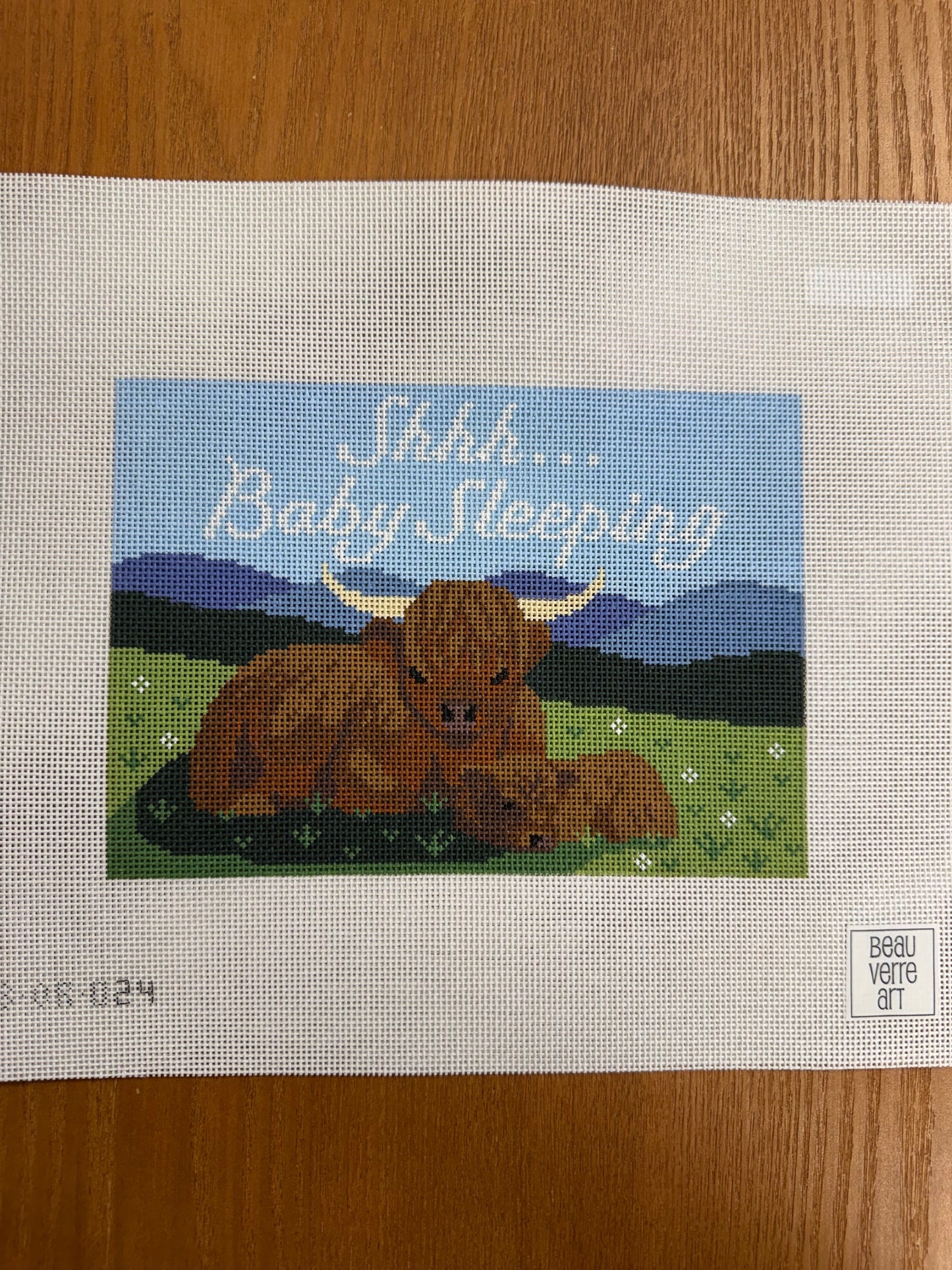 Baby Sleeping Highland Cows