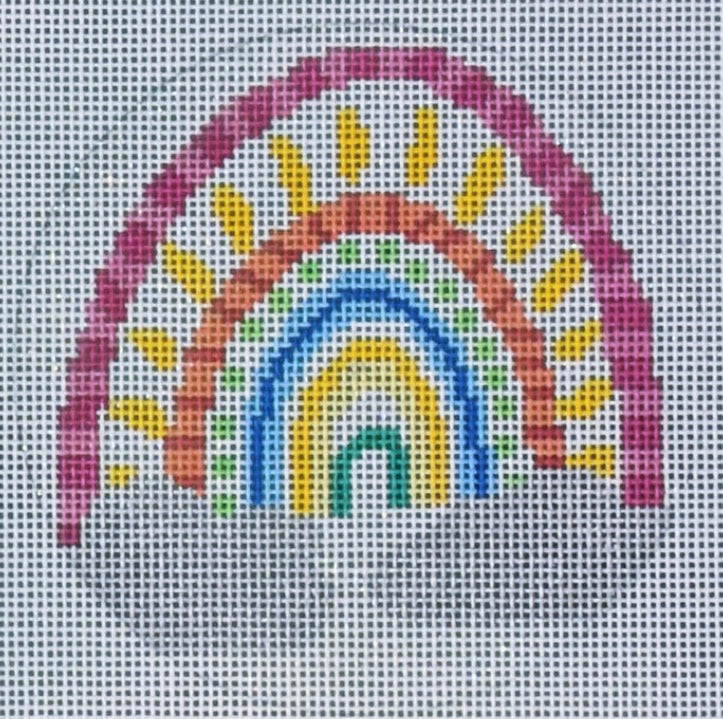 Glittery Rainbow Round