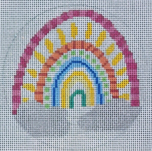Glittery Rainbow Round