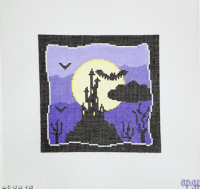 Spooky Scene - Purple Haunted House