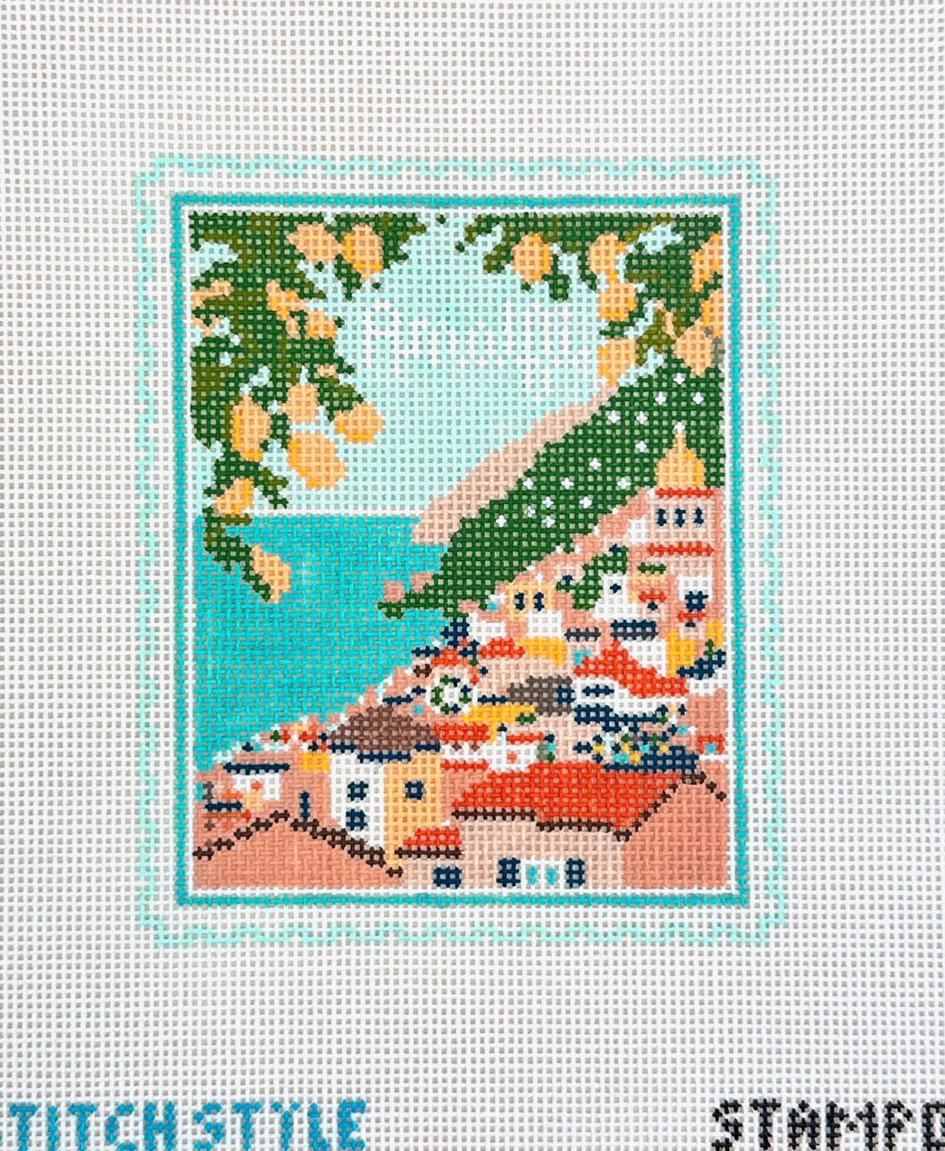 Amalfi Coast Travel Stamp