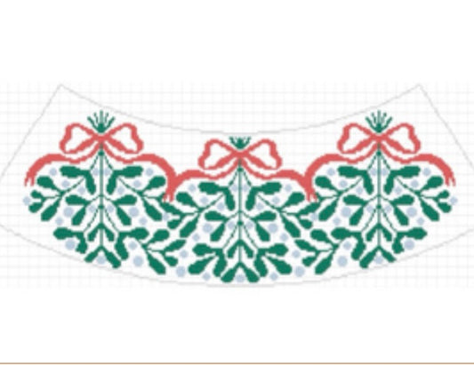 Red Bow Mistletoe Lampshade