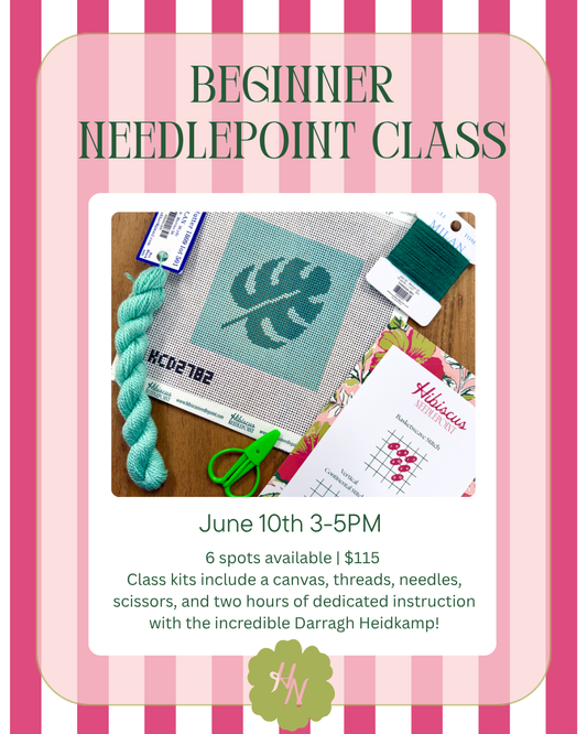 Beginner Needlepoint Class with Darragh